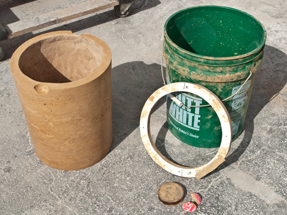 Step 11.2, Main Form Demolding - 5-Gallon Bucket Storage Stool D-FRC | CHENG Concrete Exchange