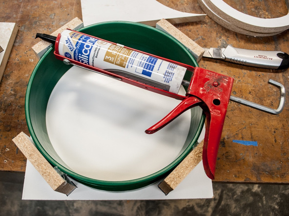 Step 2.1, Seal the Form - 5-Gallon Bucket Storage Stool Pro-Formula | CHENG Concrete Exchange