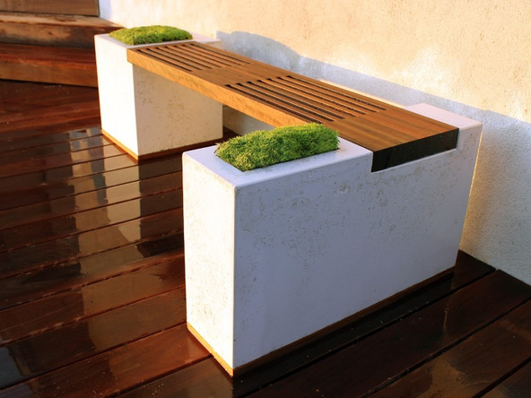 Design Step 2.2 - Park Avenue Bench and Planter | CHENG Concrete Exchange