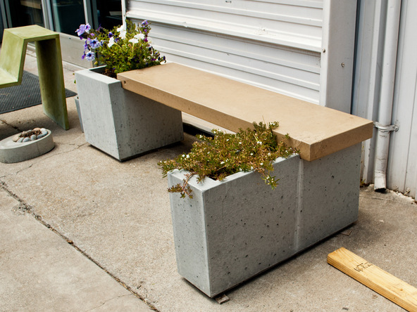 Finished Bench Step 1.2 - Park Avenue Bench and Planter | CHENG Concrete Exchange