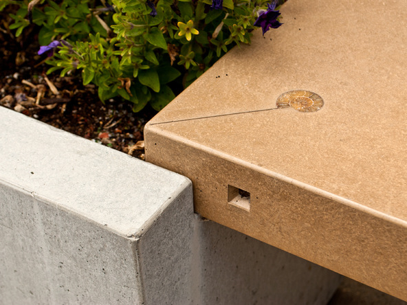 Park Ave Concrete Bench and Planter - Finishing | CHENG Concrete Exchange 