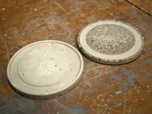 Step 6, Cast Finish vs. Ground - Concrete Coasters | CHENG Concrete Exchange