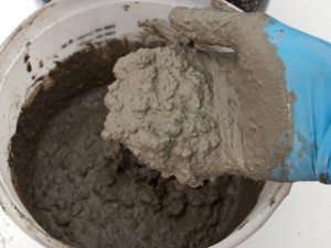 Step 4.2, Mix, Pour, Vibrate Concrete - Cylindrical Planter | CHENG Concrete Exchange