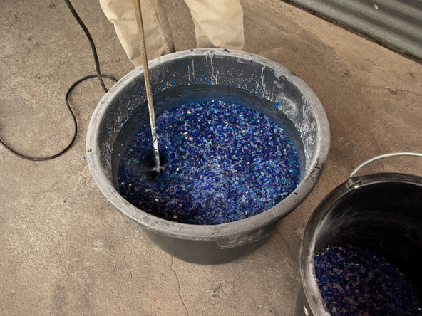 Mixing Step 3.2 - Recycled Glass Countertops | CHENG Concrete Exchange