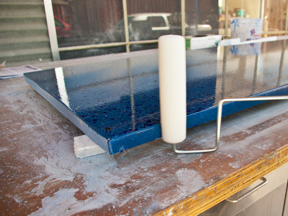 Sealing Step 5.1 - Recycled Glass Countertops | CHENG Concrete Exchange
