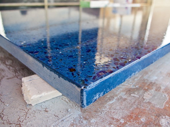 Sealing Step 5.2 - Recycled Glass Countertops | CHENG Concrete Exchange