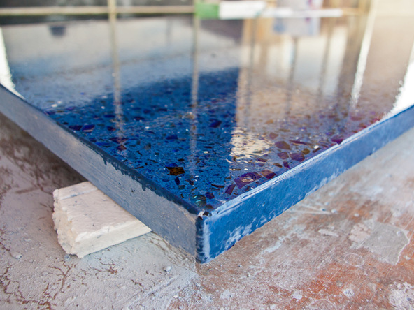 Sealing Step 5.2 - Recycled Glass Countertops | CHENG Concrete Exchange