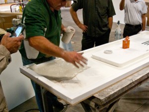 Veining Method Step 1.3 - Simulated Stone Countertops | CHENG Concrete Exchange