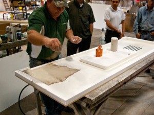 Veining Method Step 2.1 - Simulated Stone Countertops | CHENG Concrete Exchange