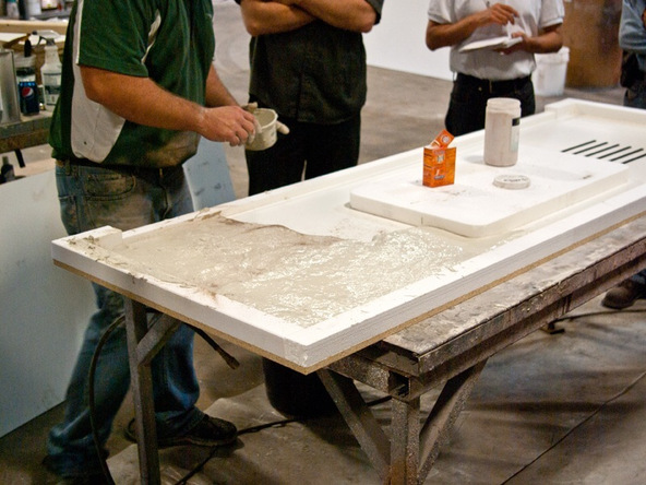Veining Method Step 2.2 - Simulated Stone Countertops | CHENG Concrete Exchange