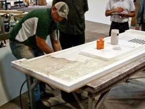 Veining Method Step 2.3 - Simulated Stone Countertops | CHENG Concrete Exchange