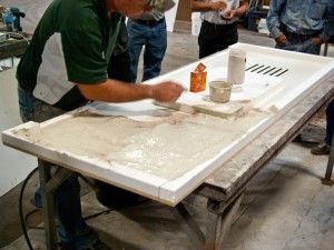 Veining Method Step 3.1 - Simulated Stone Countertops | CHENG Concrete Exchange