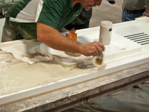 Veining Method Step 3.2 - Simulated Stone Countertops | CHENG Concrete Exchange