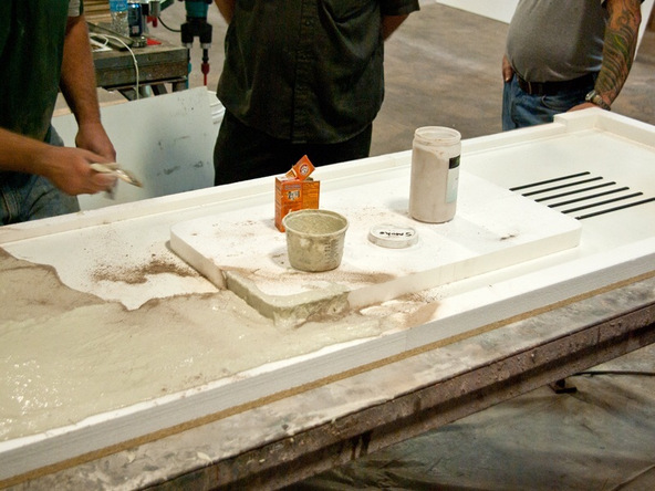 Veining Method Step 3.3 - Simulated Stone Countertops | CHENG Concrete Exchange