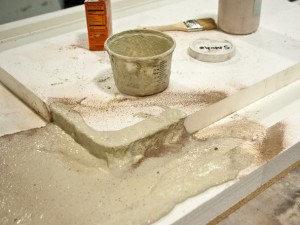 Veining Method Step 4.2 - Simulated Stone Countertops | CHENG Concrete Exchange