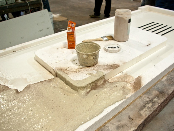 Veining Method Step 4.3 - Simulated Stone Countertops | CHENG Concrete Exchange