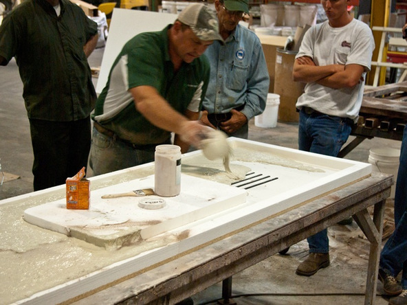 Veining Method Step 5.2 - Simulated Stone Countertops | CHENG Concrete Exchange