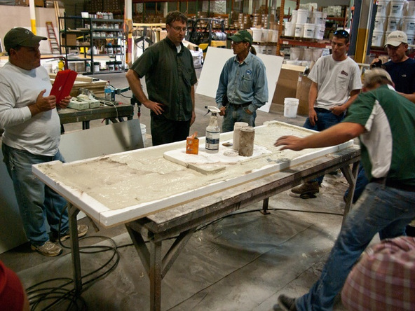 Veining Method Step 5.3 - Simulated Stone Countertops | CHENG Concrete Exchange