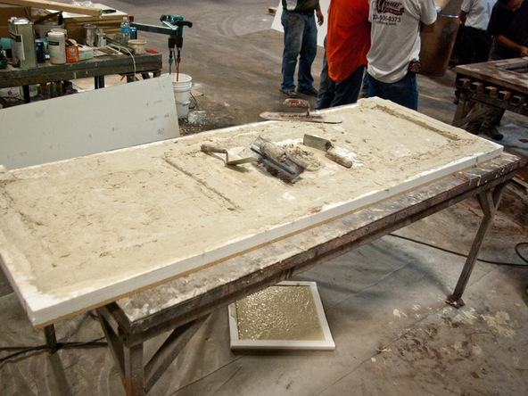 Veining Method Step 6.2 - Simulated Stone Countertops | CHENG Concrete Exchange