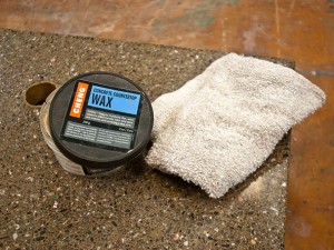 Applying CHENG Concrete Countertop Wax 1.1 | CHENG Concrete Exchange