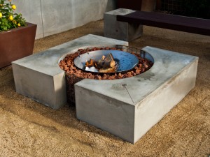 Quadra Concrete Fire Pit | CHENG Concrete Exchange