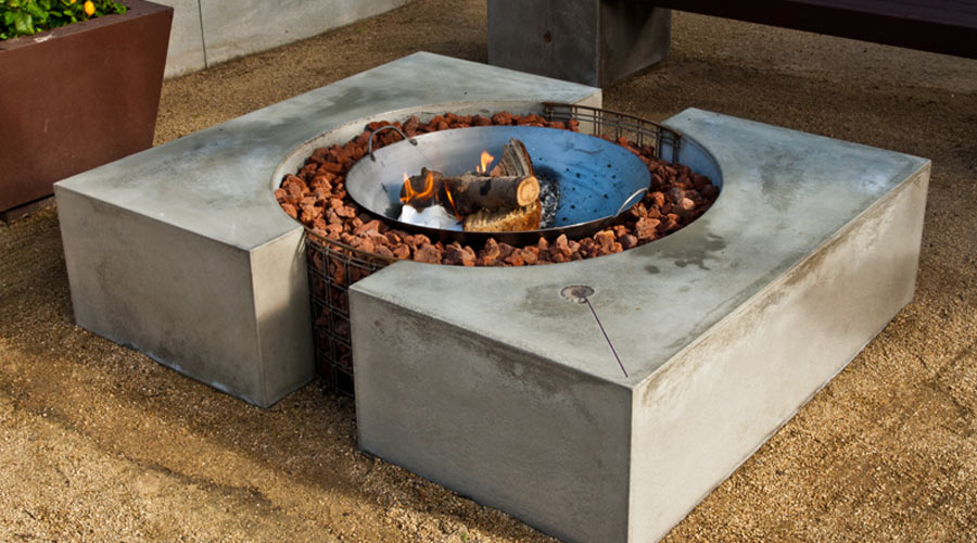 How To Make A Concrete Fire Pit Cheng, What To Put Under A Fire Pit On Concrete