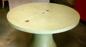 Concrete Table Top and Base