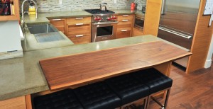 Walnut Wood and Concrete Countertop by Yves St. Hilaire | CHENG Concrete Exchange