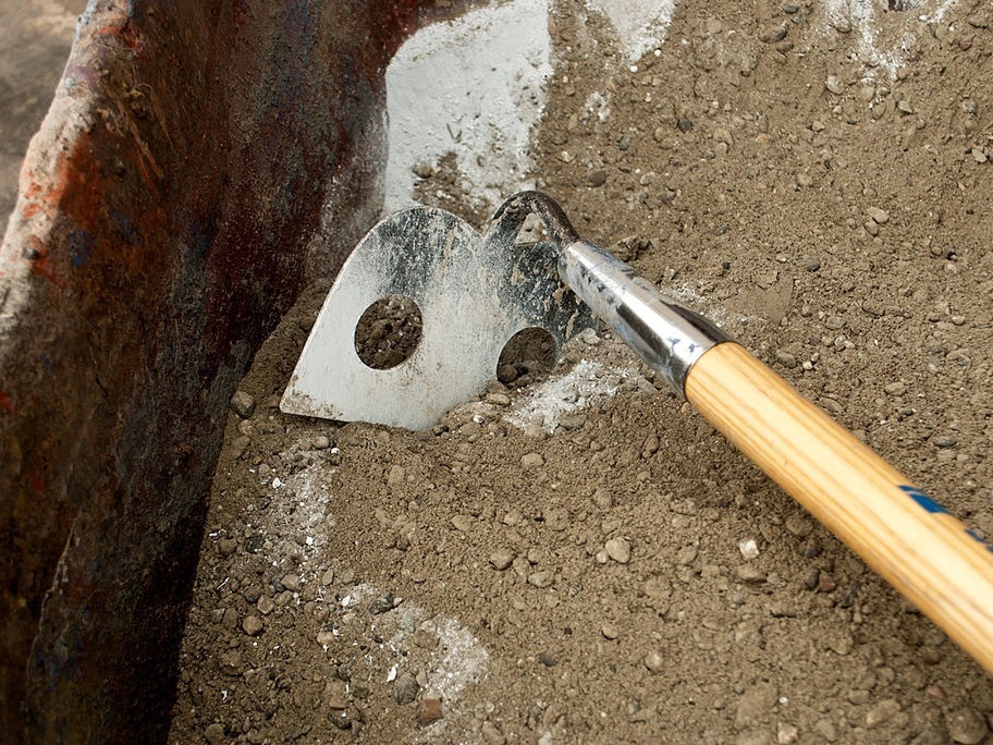 Mixing Concrete in a Wheelbarrow - Step 2 | CHENG Concrete Exchange