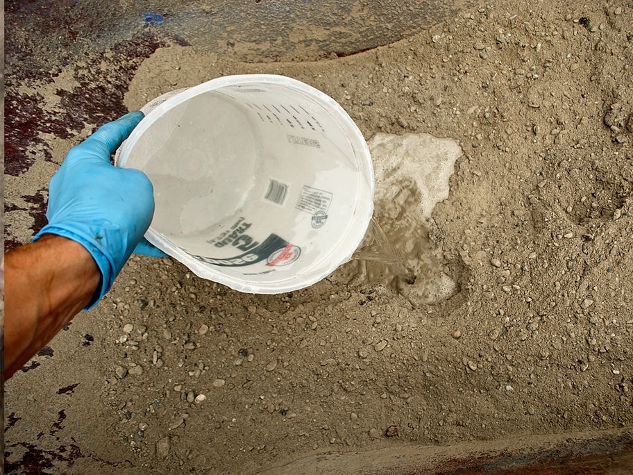 Mixing Concrete in a Wheelbarrow - Step 3 | CHENG Concrete Exchange