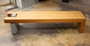 Concrete and Wood Bench by Cody Carpenter | Concrete Exchange