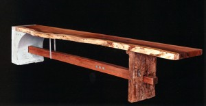 Concrete and Wood Bench by Don Welsh | Concrete Exchange