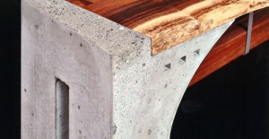 Concrete and Wood Bench by Don Welsh | Concrete Exchange