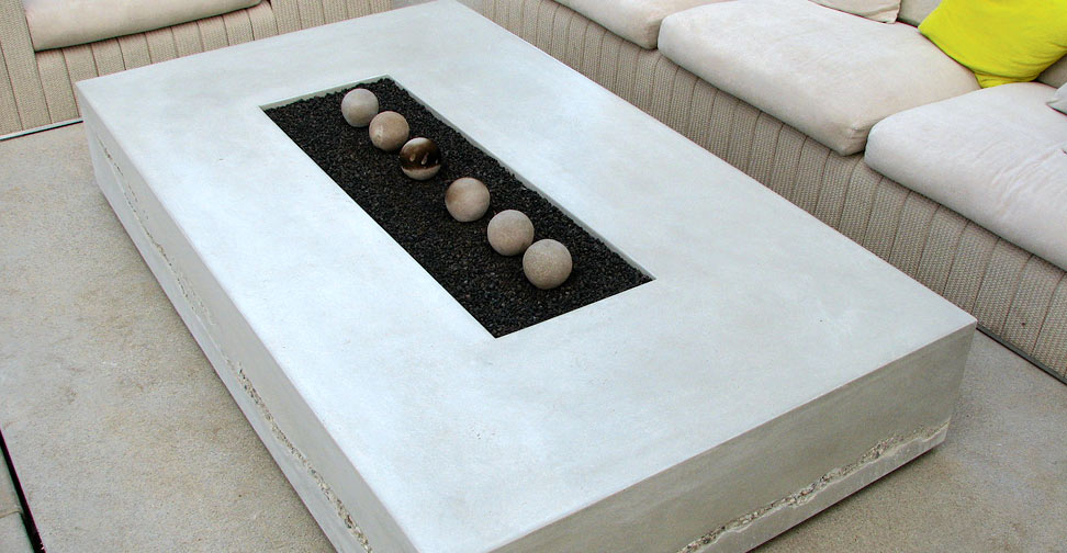 Concrete Fire Table by Seth Ernsdorf | Concrete Exchange