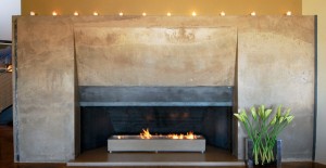 Concrete Fireplace Surround, Hearth and Fire Box by Cody Carpenter | Concrete Exchange