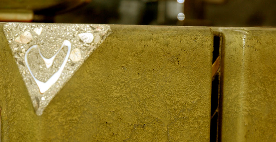 Exposed Aggregate Corner Detail - Concrete Integral Ramp Sink by Jaime McGuire | Concrete Exchange