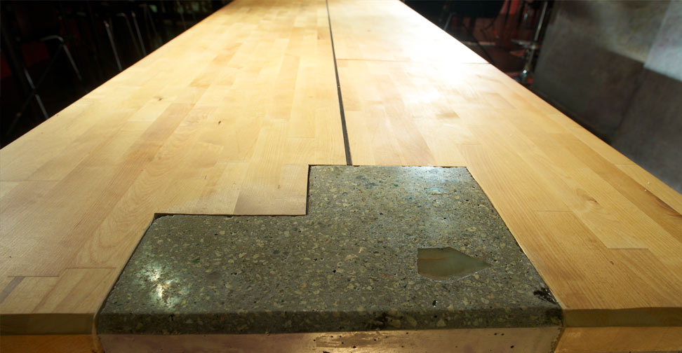 Concrete and Wood Table by Sean Dunston | Concrete Exchange