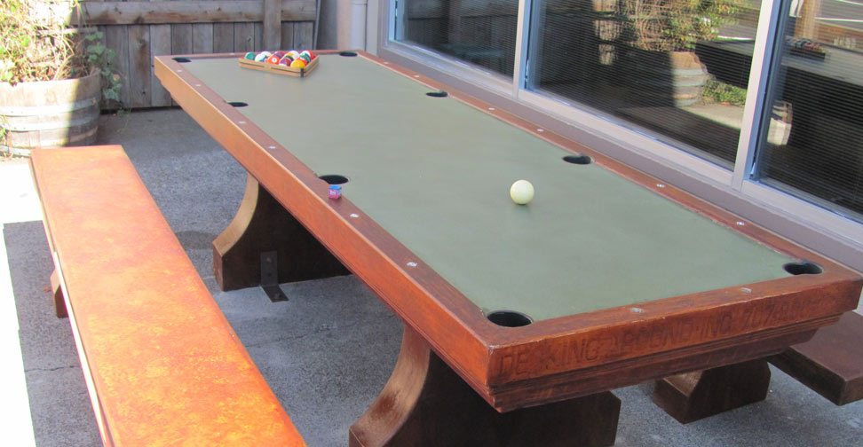 Outdoor Concrete "Pool" Table by David Jefferson | Concrete Exchange