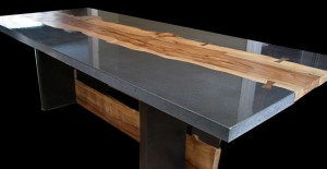 Concrete and Wood Table by Keelin Kennedy | Concrete Exchange