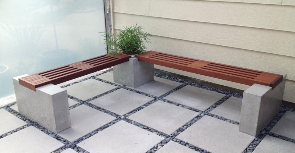 Concrete bench and planter by Thomas Roa | CHENG Concrete Exchange