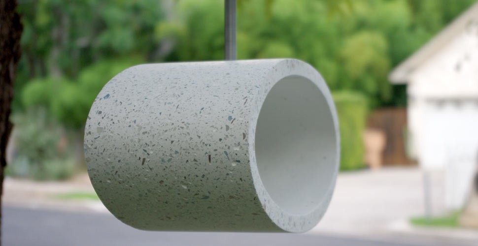 Concrete bird feeder by John Newbold, Newbold Stone | CHENG Concrete Exchange