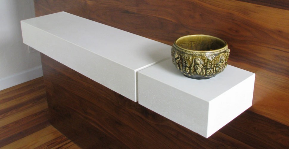 Floating concrete shelf by Simon Leighton | CHENG Concrete Exchange