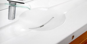 White Glass Fiber Reinforced Concrete Sink by Caio Paagman | Concrete Exchange