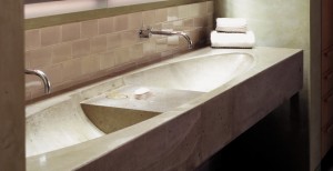 Dual Faucet Concrete Sink by Fu Tung Cheng, Cheng Design | CHENG Concrete Exchange