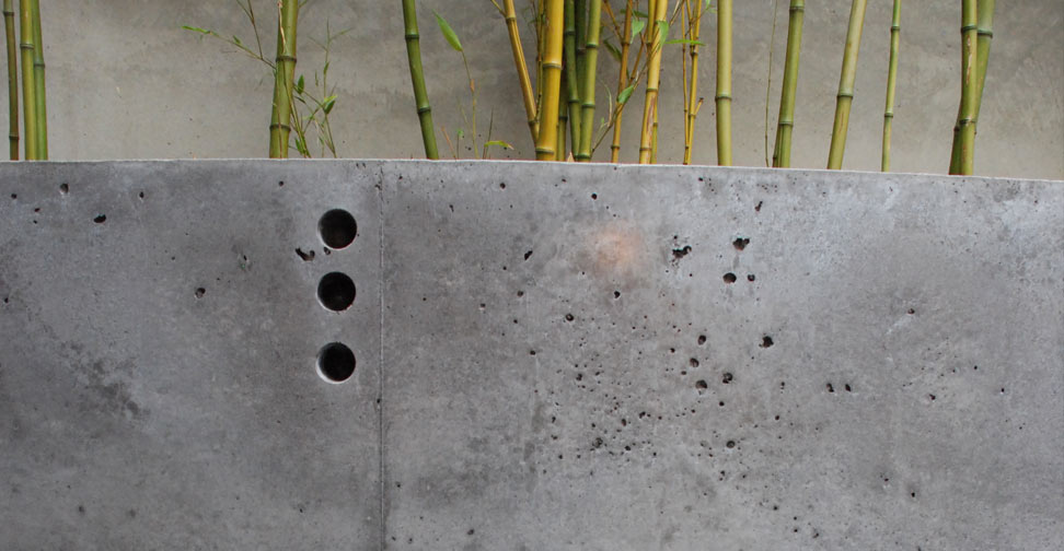 Outdoor Concrete Patio, Planter and Bench by Brian McLean | Concrete Exchange
