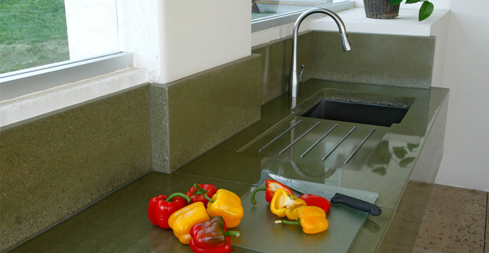 Outdoor Concrete Kitchen Countertop by Dania Andrade | Concrete Exchange