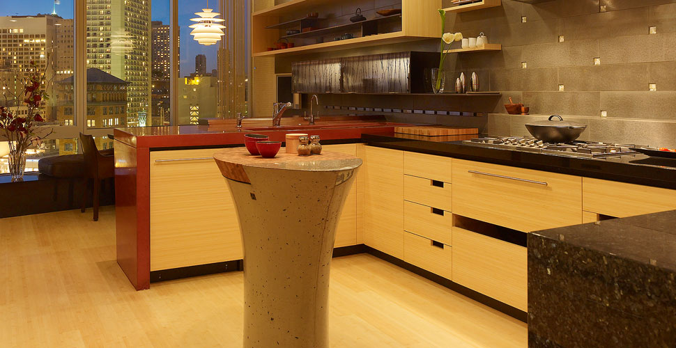 Concrete Countertop and Kitchen Island by Fu-Tung Cheng Cheng Design | Concrete Exchange