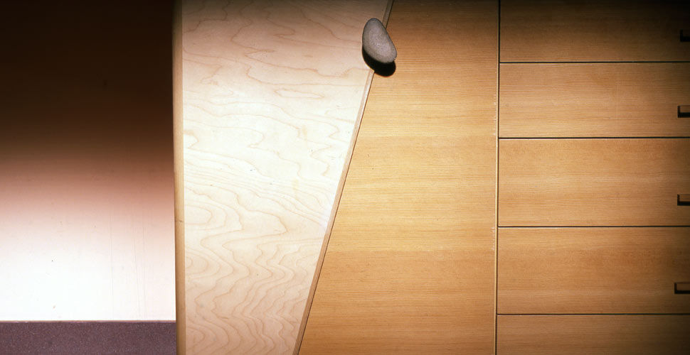 Wood Cabinets in Concrete Kitchen by Fu-Tung Cheng | Concrete Exchange