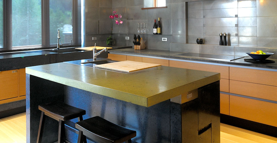 Concrete Kitchen Island by Fu-Tung Cheng, Cheng Design | Concrete Exchange