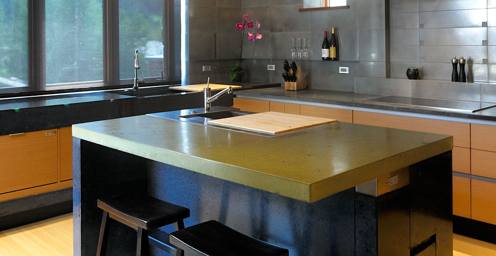Kitchen Island Concrete Countertop by Fu-Tung Cheng | Concrete Exchange